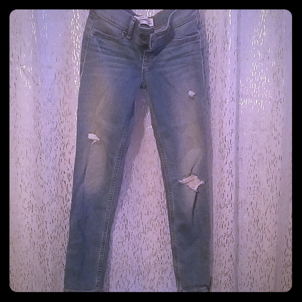 Girls Abercrombie frayed Jean's Size 10